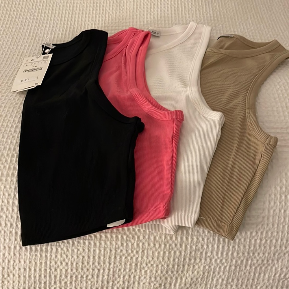 Zara cropped tank tops - 4